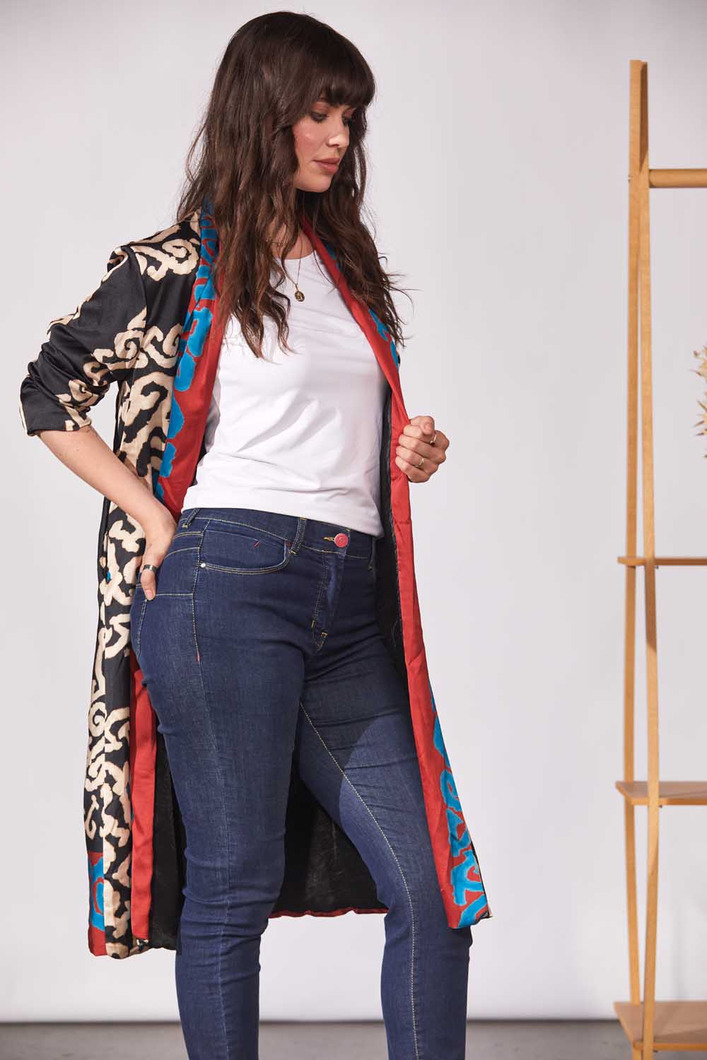 Abstract Print Kimono