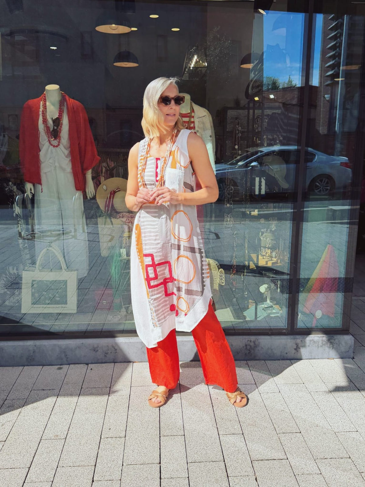 Tara Vao Abstract Dress