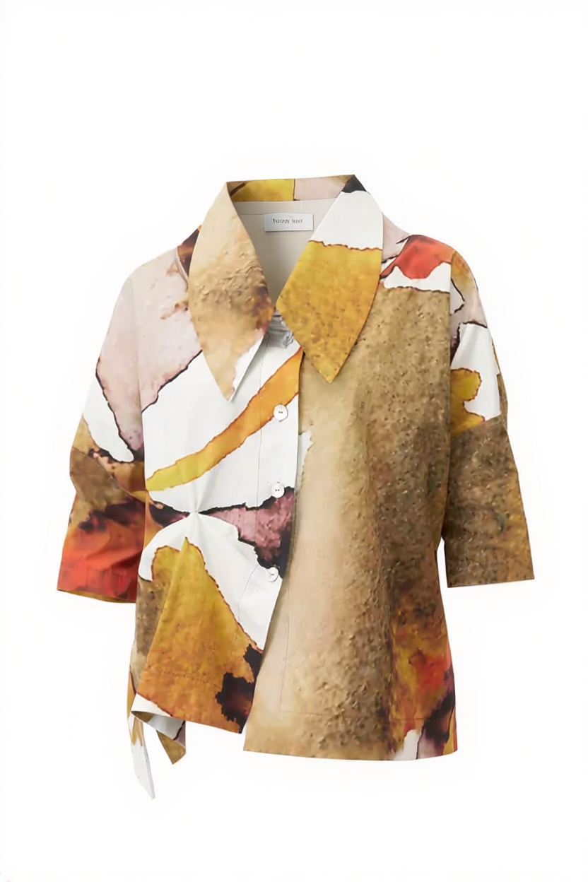 BIZE Glass Print Top