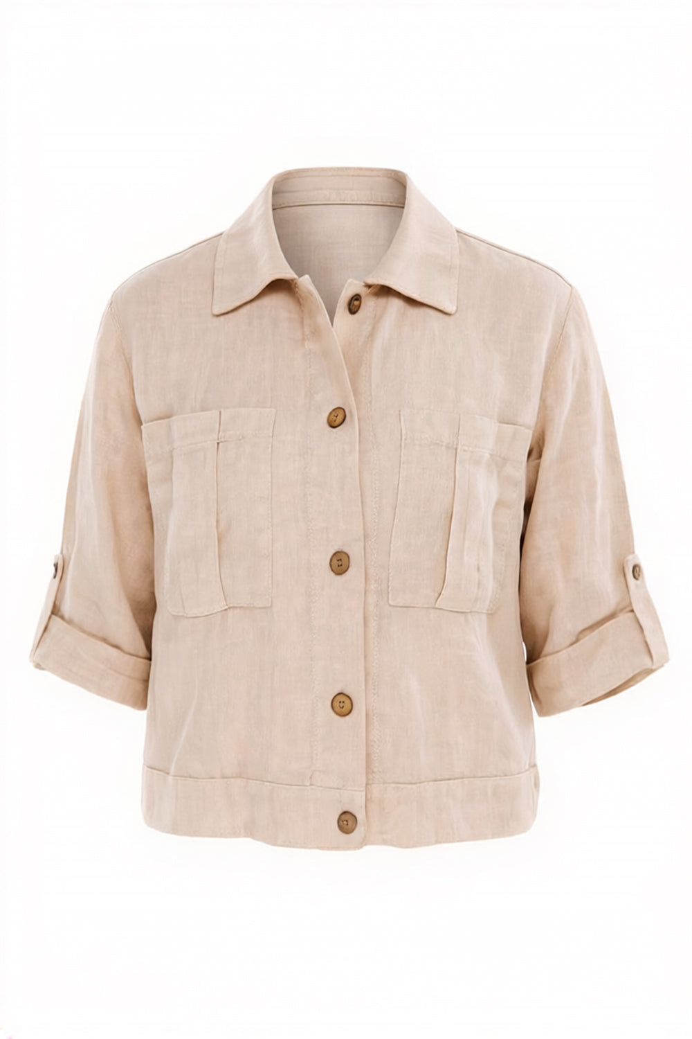 ART Cropped Button Through Jacket