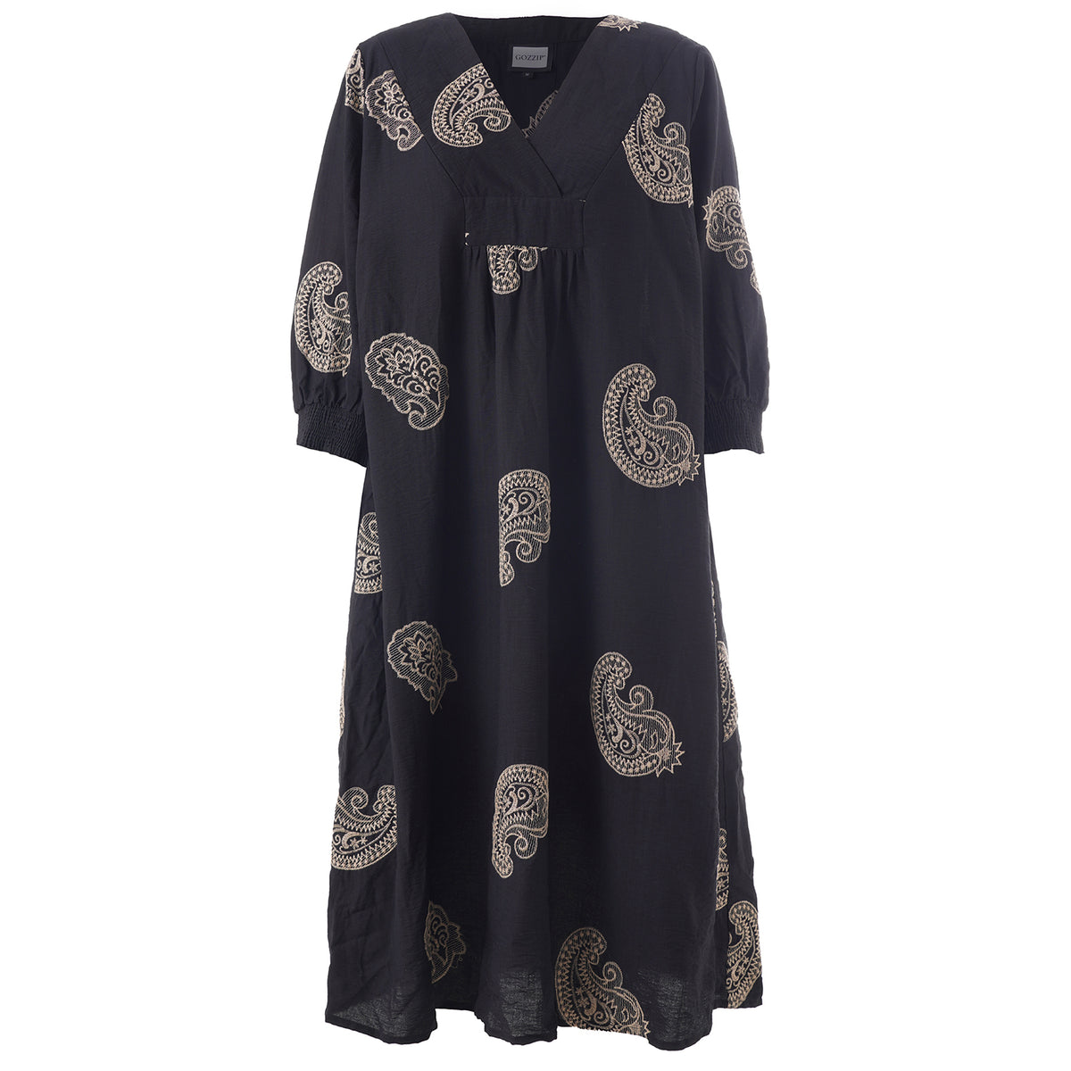 GOZZIP Paisley Print Dress