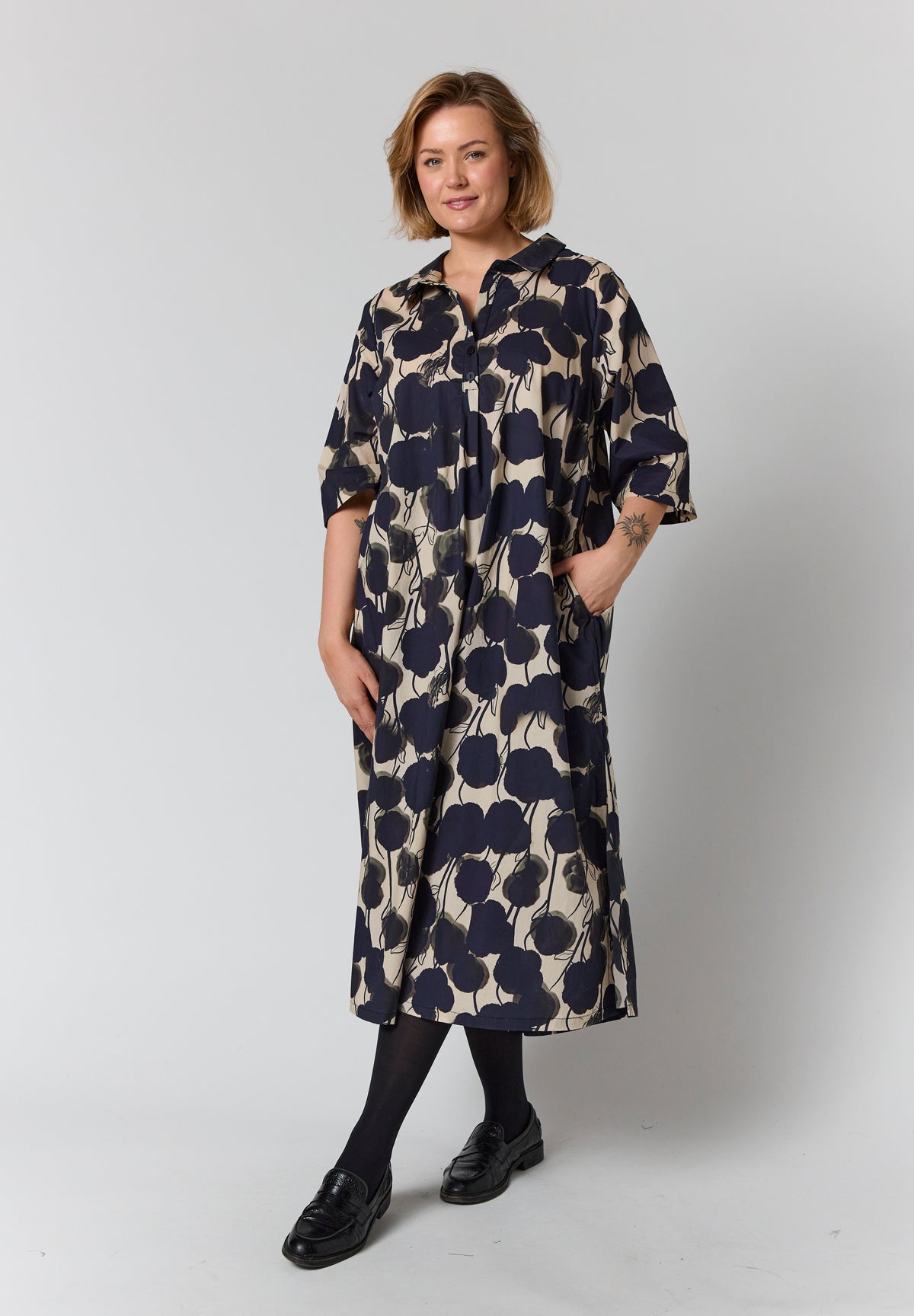 GOZZIP Print Dress