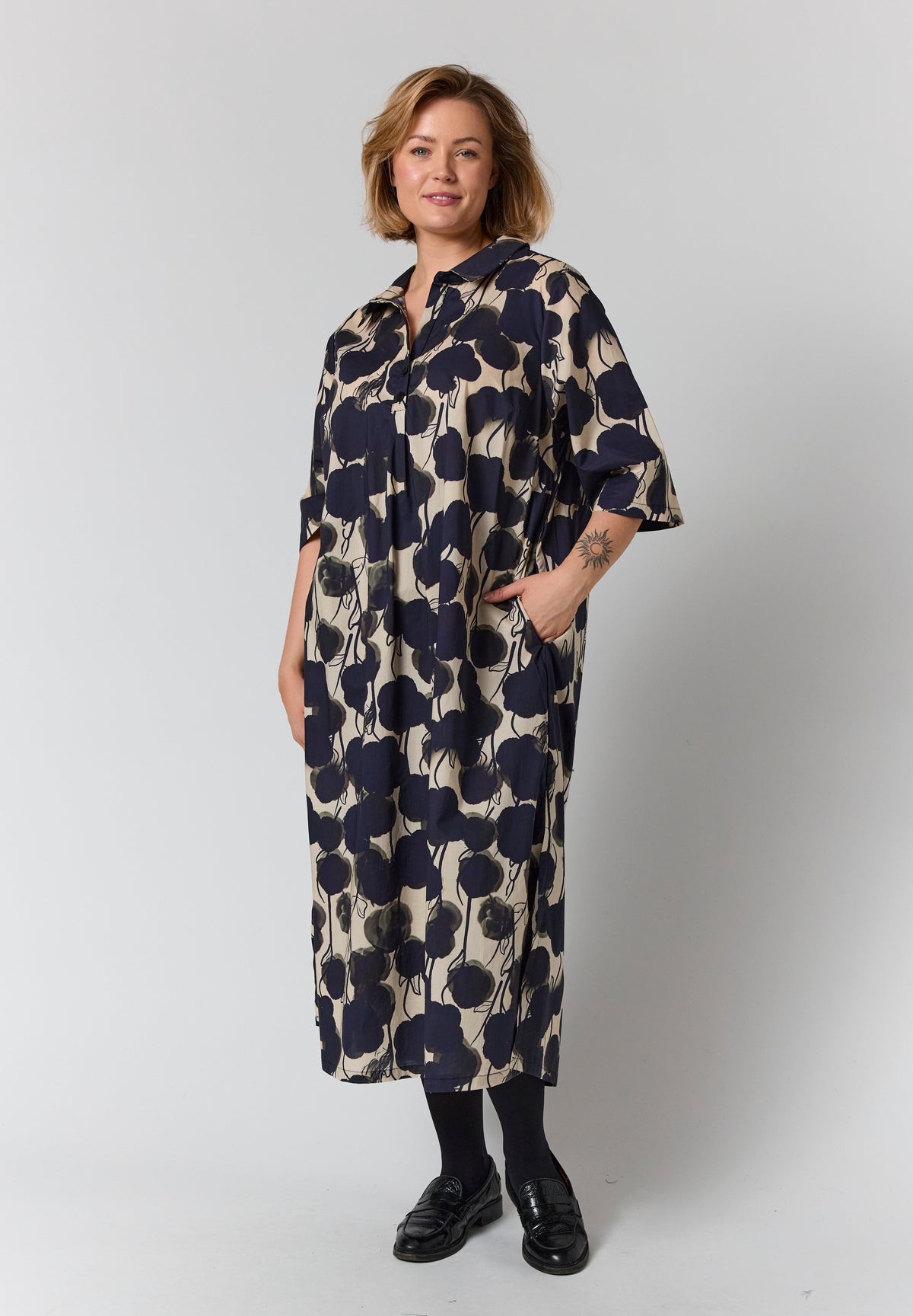 GOZZIP Print Dress