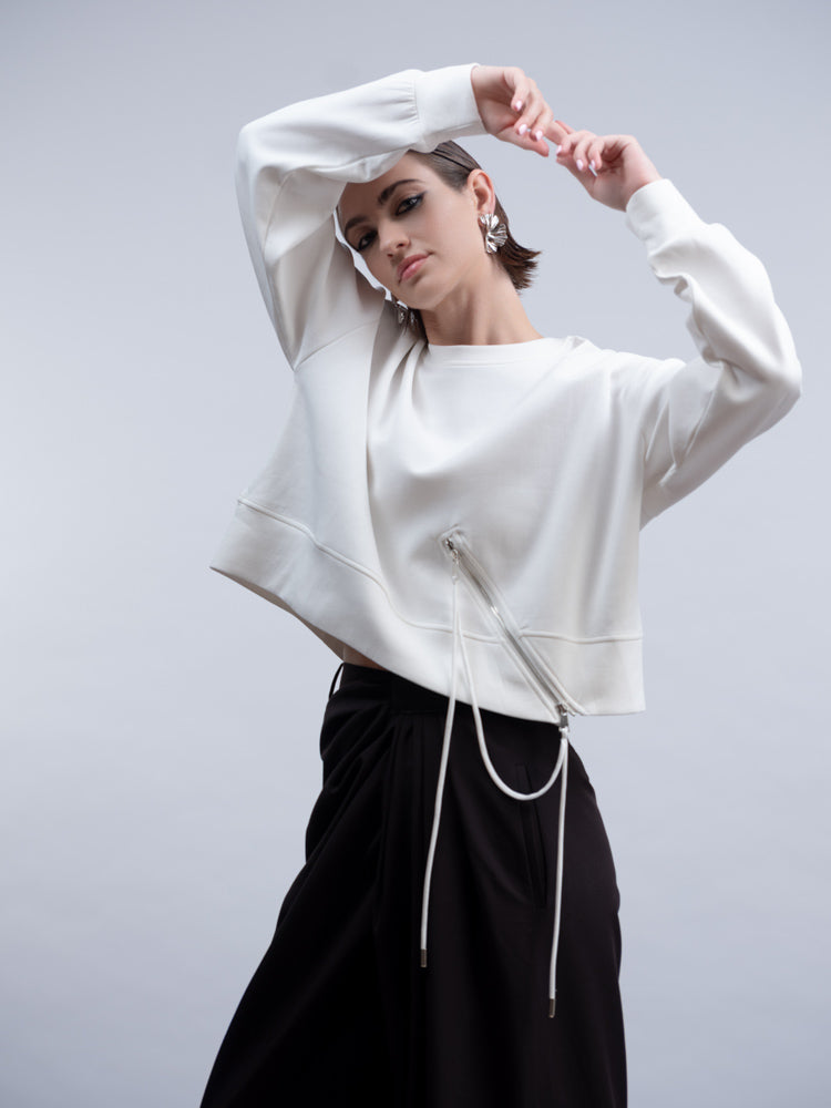 HAKKO Side Zip Sweater