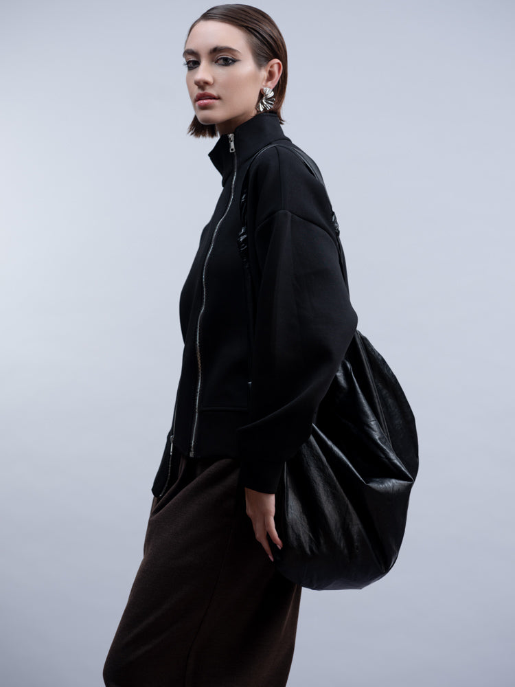 HAKKO Asymmetrical Zip Jacket