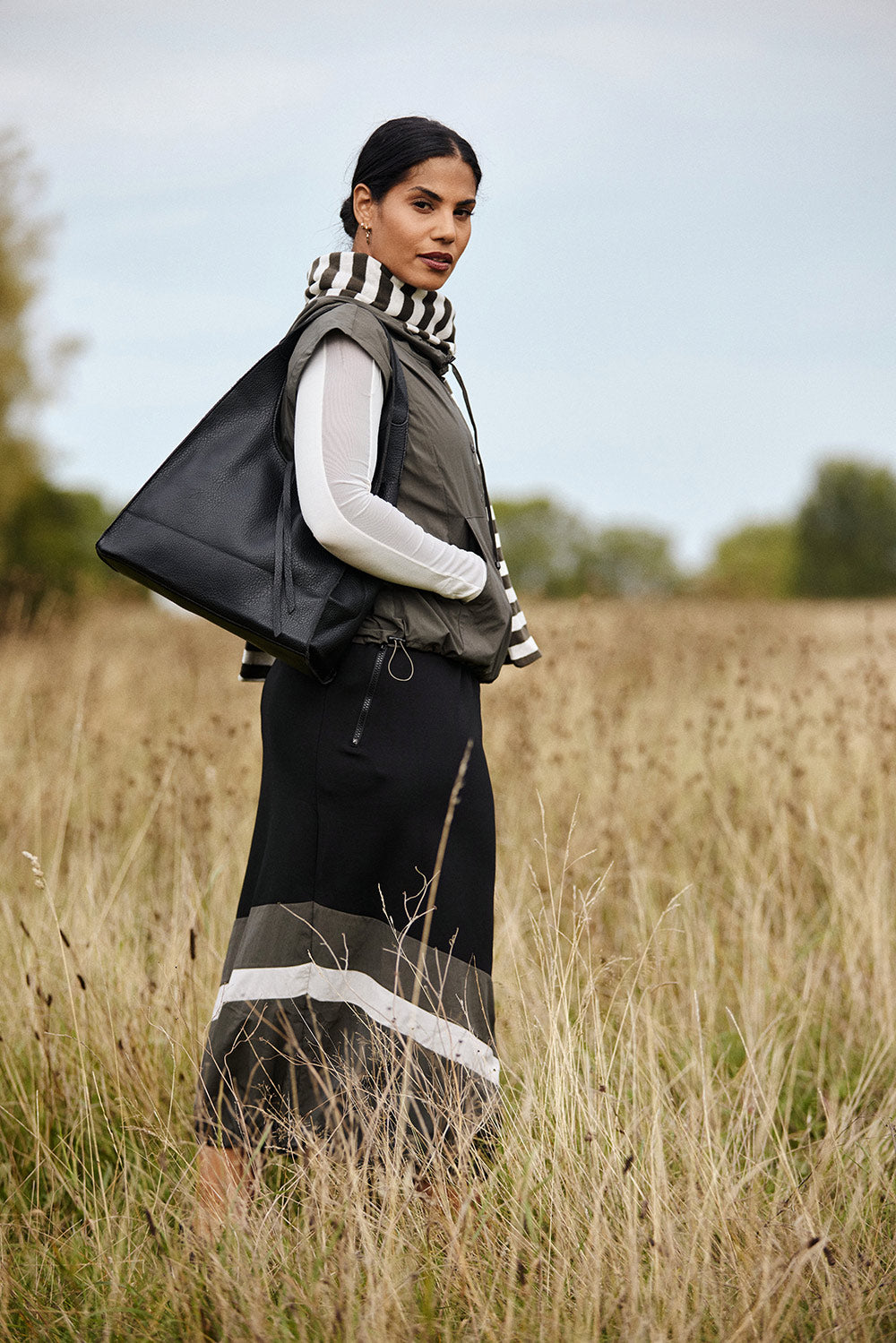 NAYA Sports Stripe Skirt