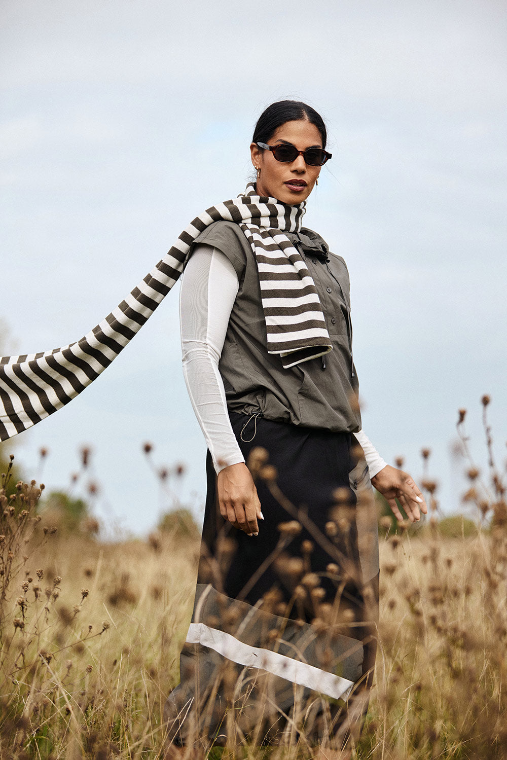 NAYA Sports Stripe Skirt