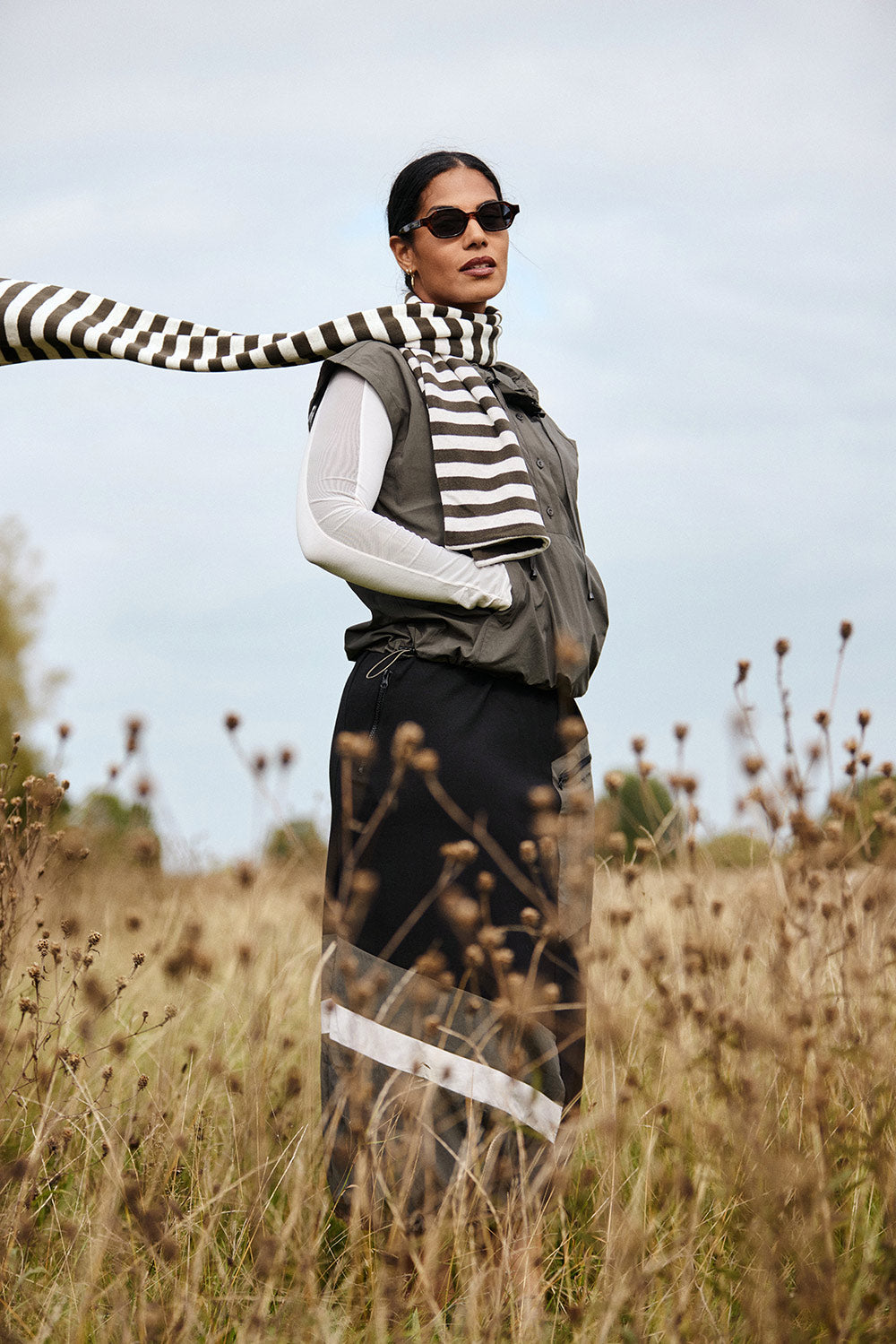 NAYA Sports Stripe Skirt