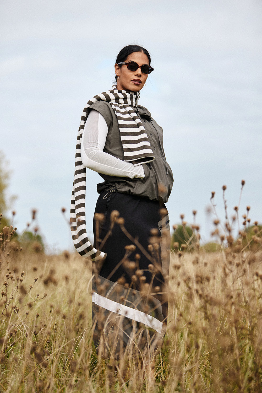 NAYA Sports Stripe Skirt