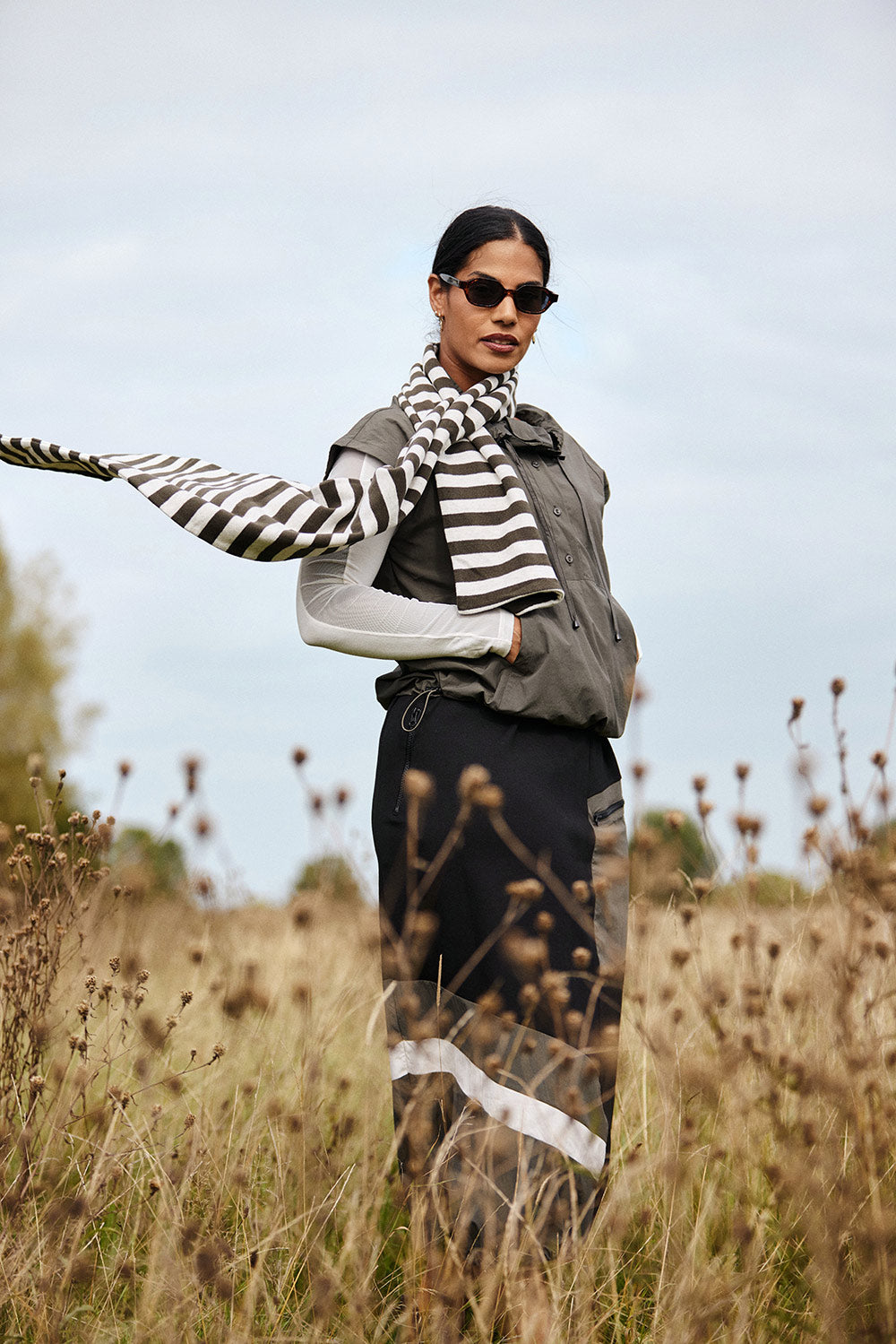 NAYA Sports Stripe Skirt