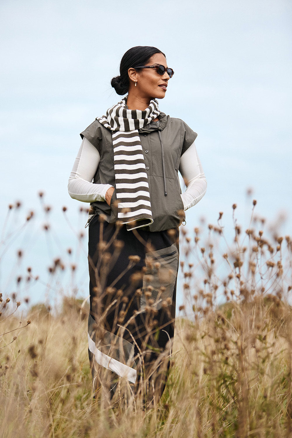 NAYA Sports Stripe Skirt
