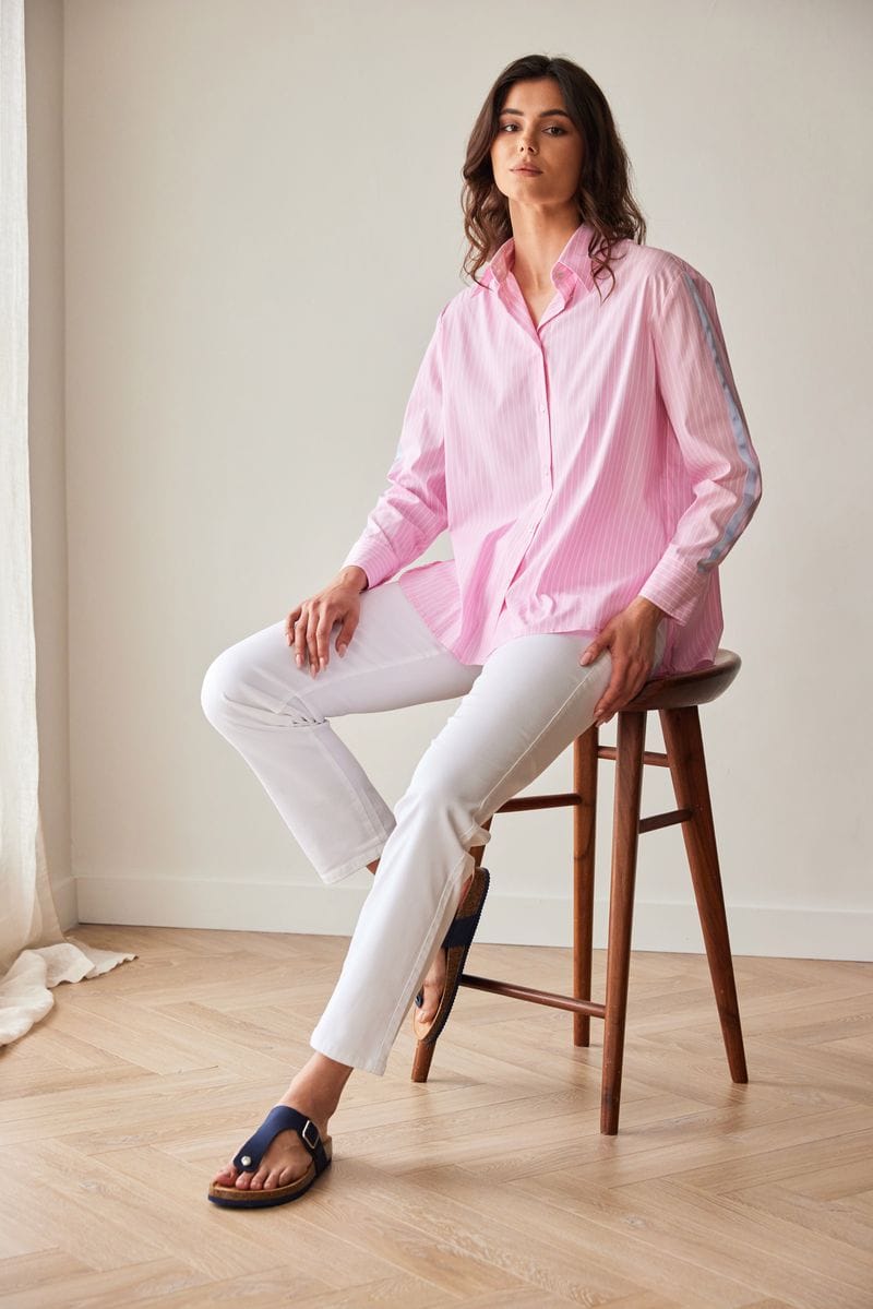 PERUZZI Contrast Stripe Shirt