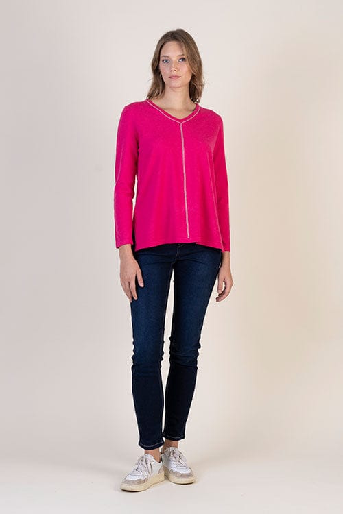 Hongo Beaded V-Neck Knit