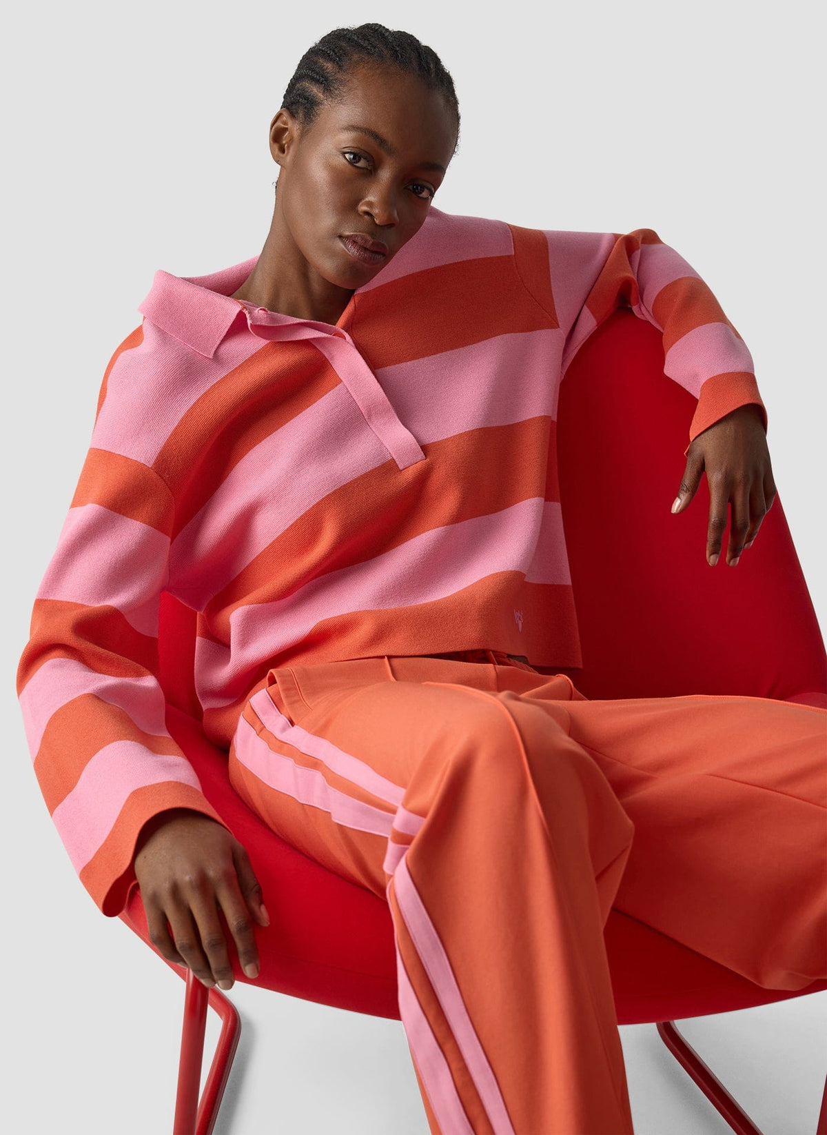 LE COMTE Rugby Stripe Knit