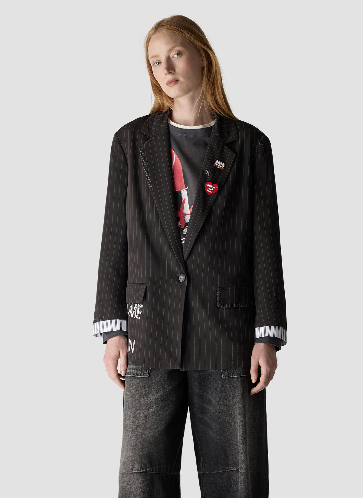 LE COMTE Stripe Blazer