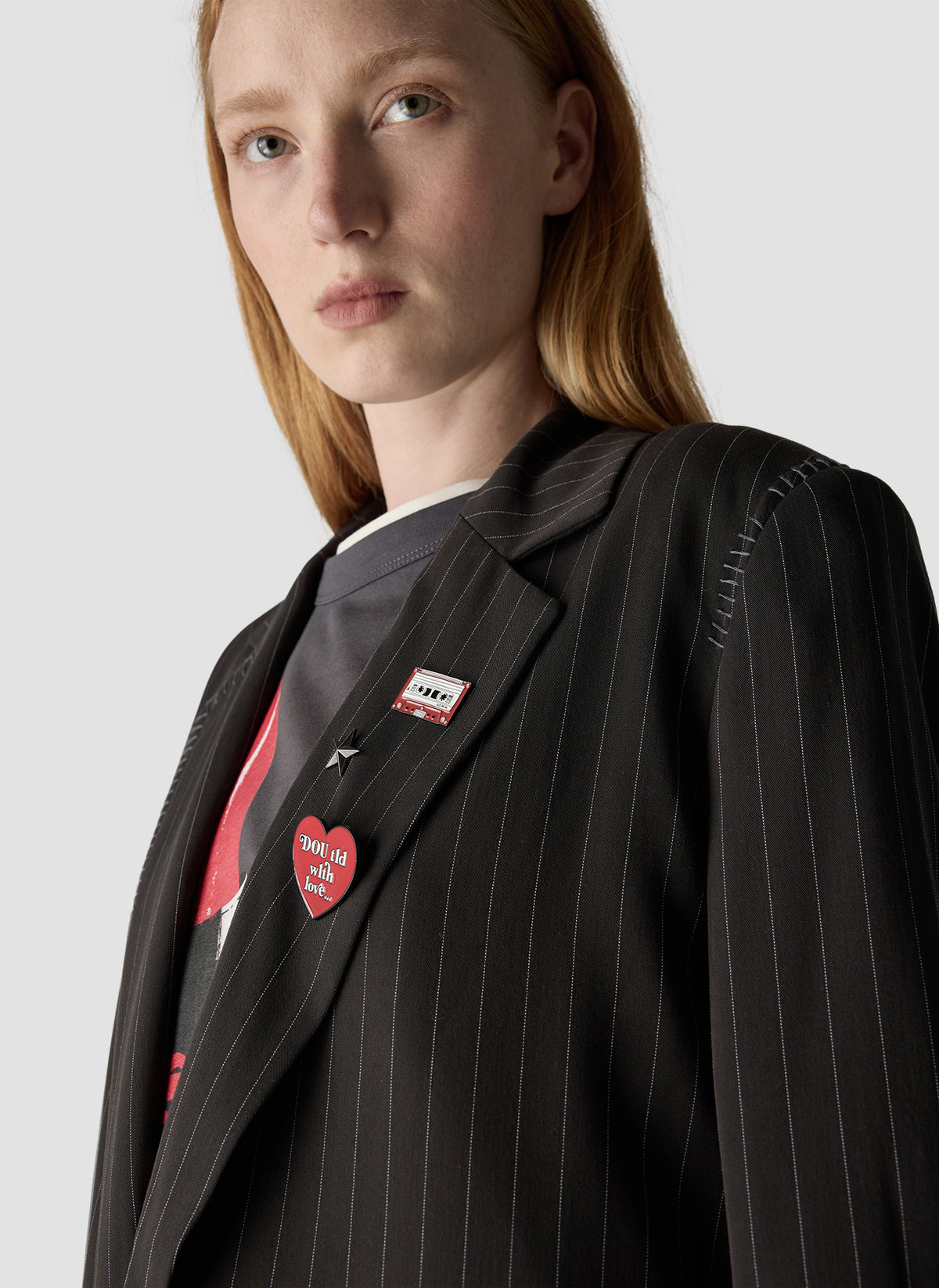 LE COMTE Stripe Blazer