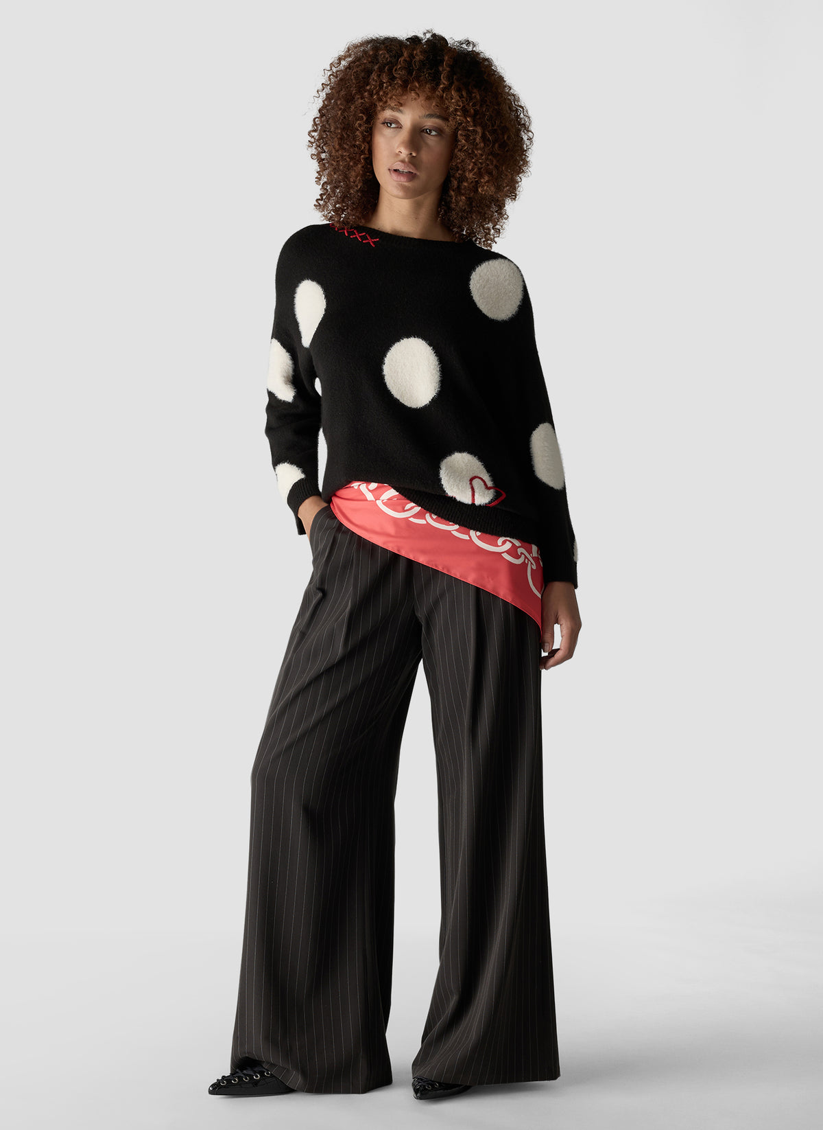 LE COMTE Polka Dot Knit