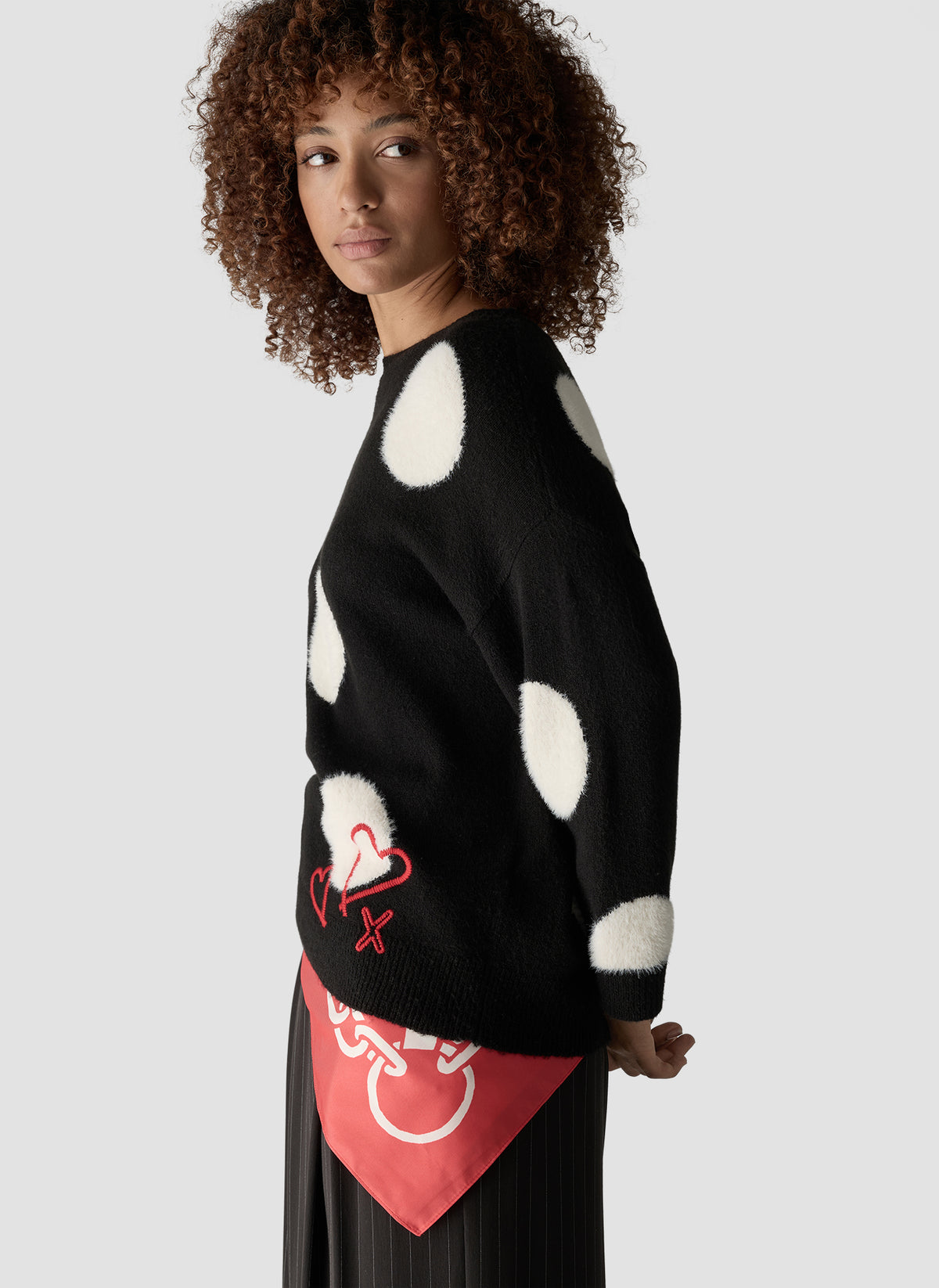 LE COMTE Polka Dot Knit