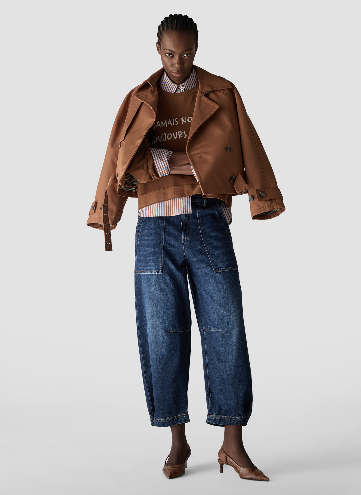 LE COMTE Barrel Leg Jean