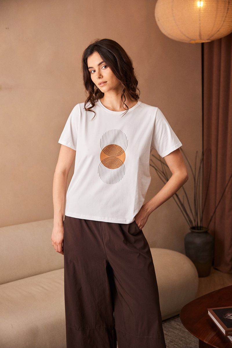 PERUZZI Circle Print Top