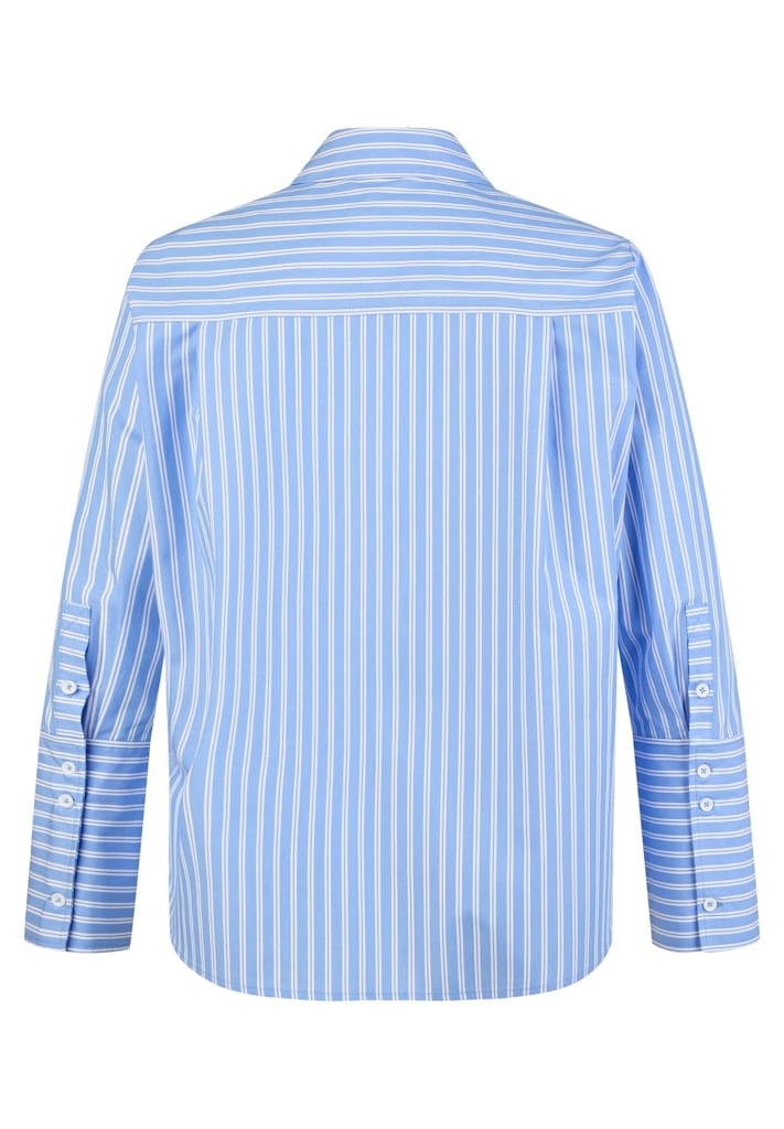 Le Comte Slogan Print Stripe Shirt