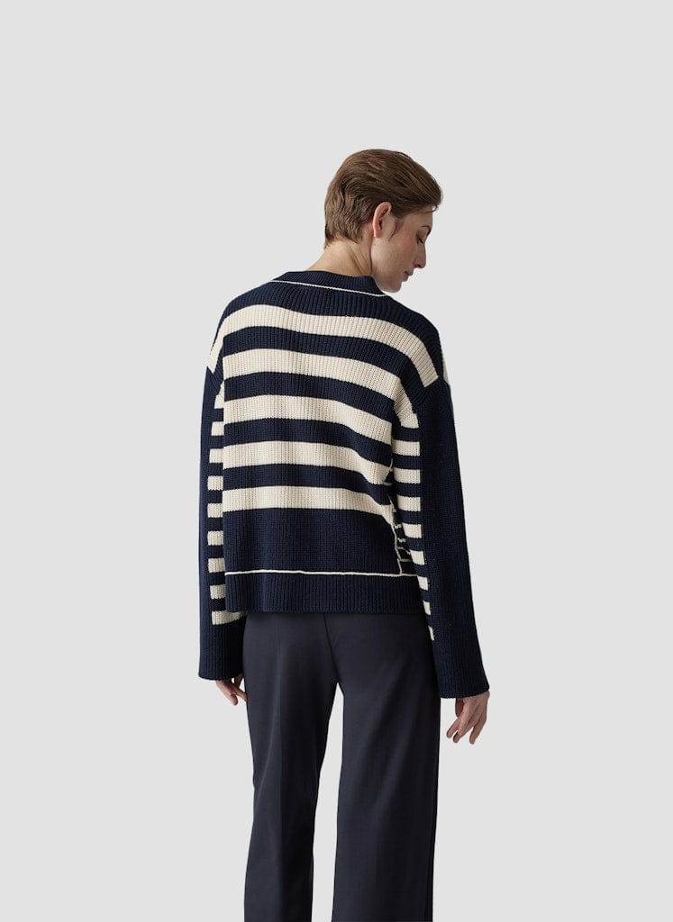 Le Comte Contrast Stripe Knit