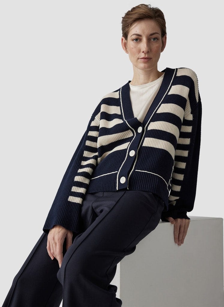 Le Comte Contrast Stripe Knit