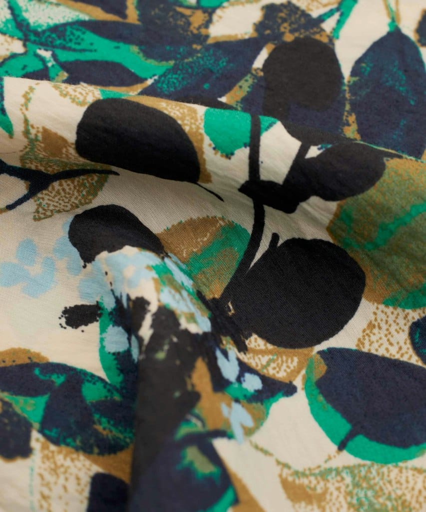 Masai Leaf Print Wrap Dress