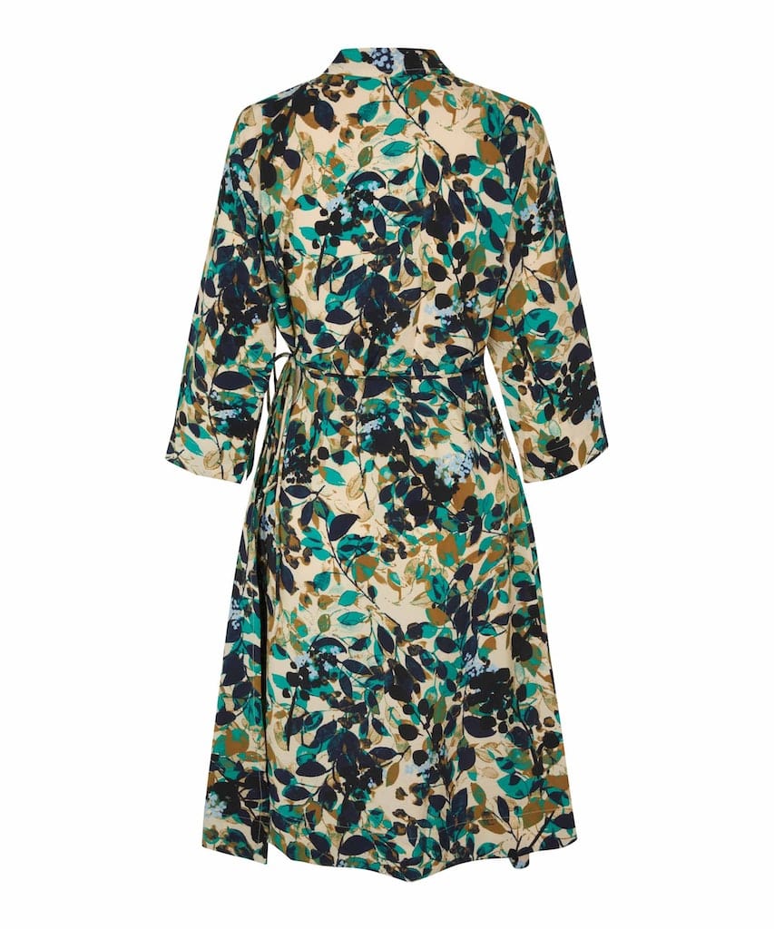 Masai Leaf Print Wrap Dress