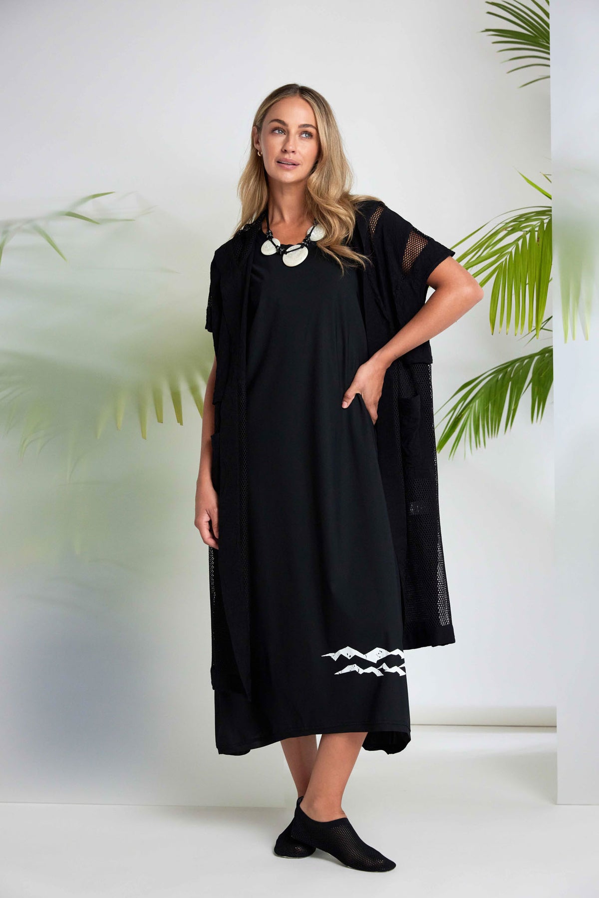 NAYA Mesh Long Jacket