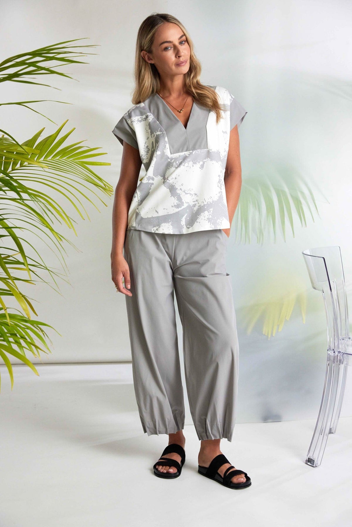 NAYA Pintuck Tech Trouser