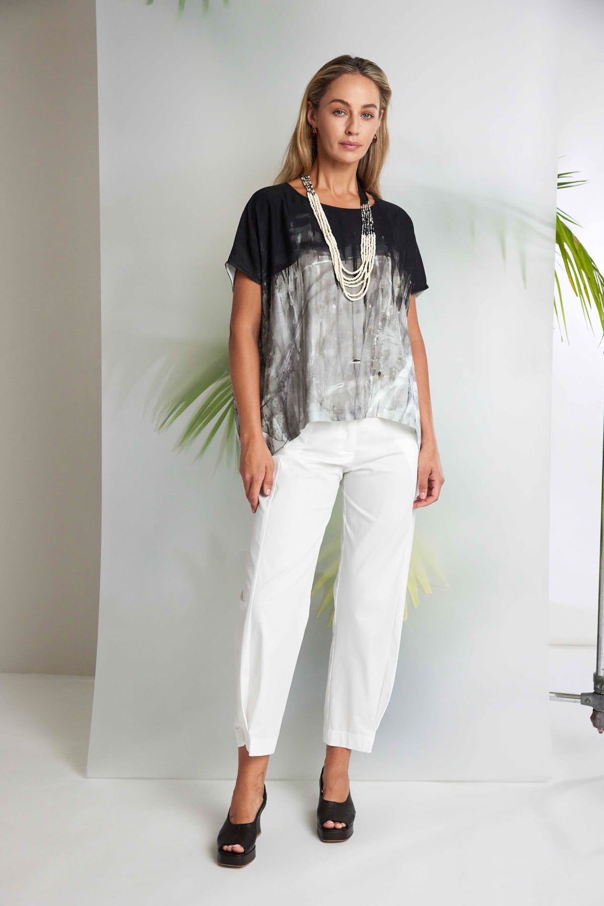 NAYA Stroke Print Top