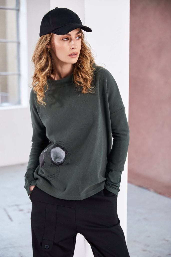 NAYA Fleece Print Top
