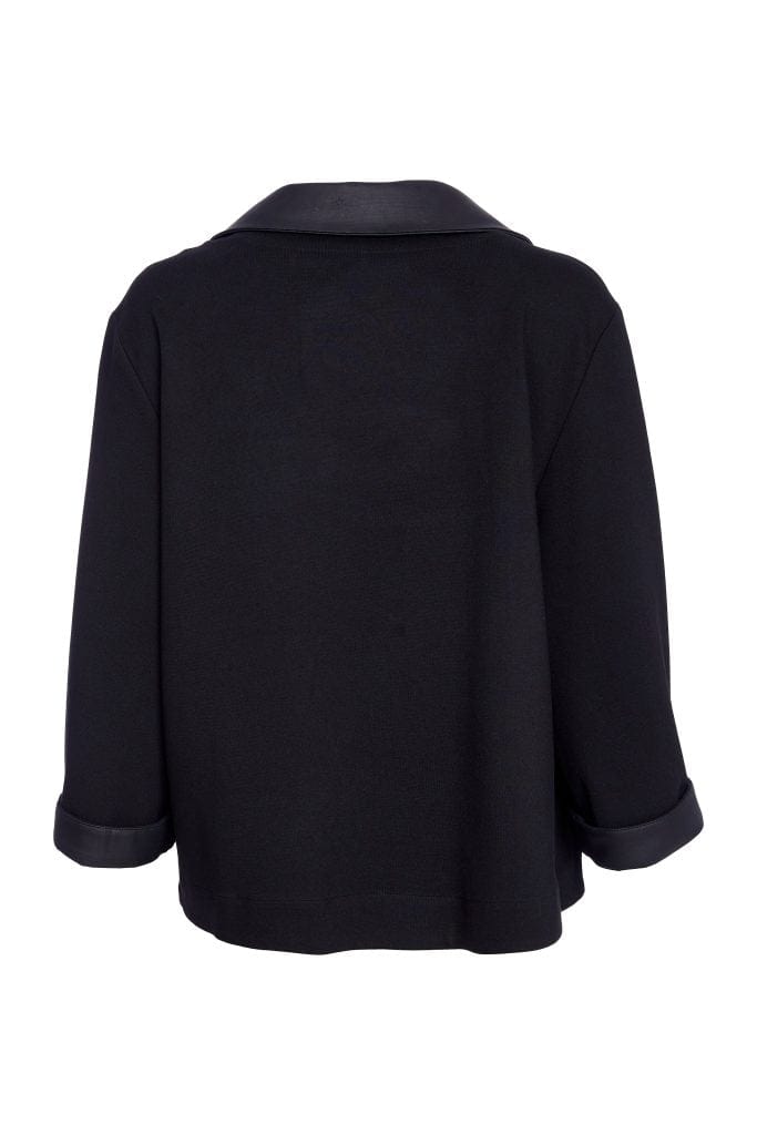 NAYA Pleather Trim Blazer