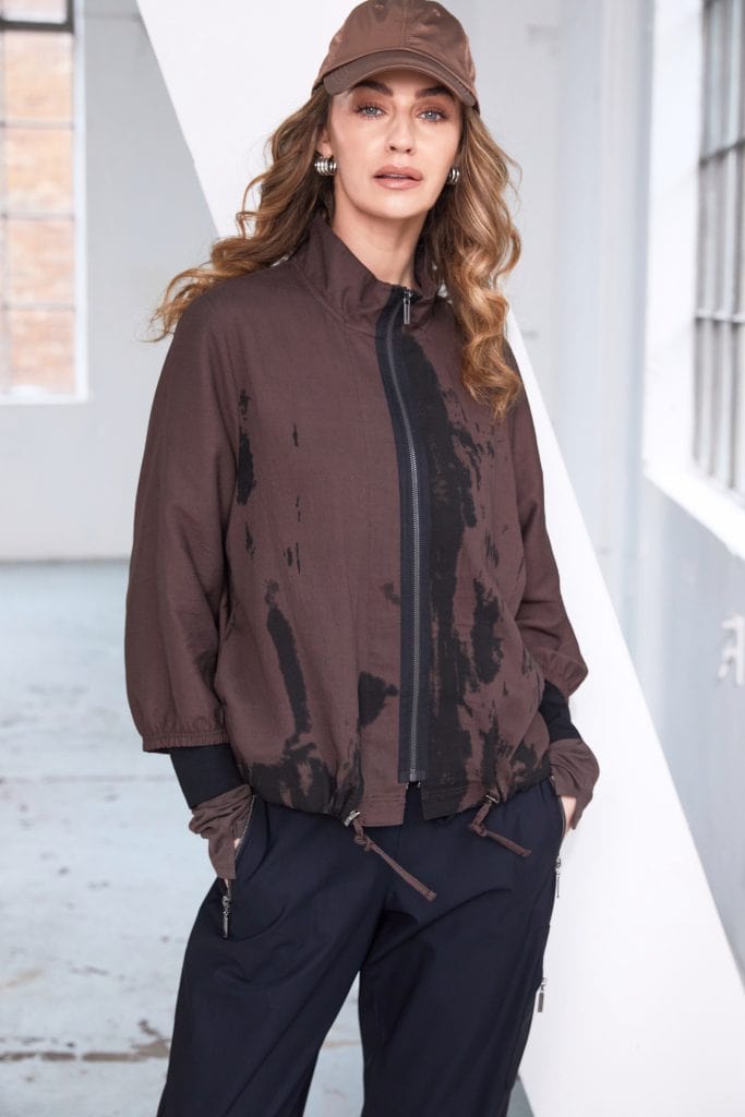 NAYA Print Front Zip Top