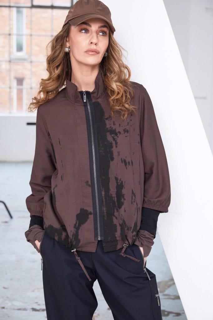 NAYA Print Front Zip Top