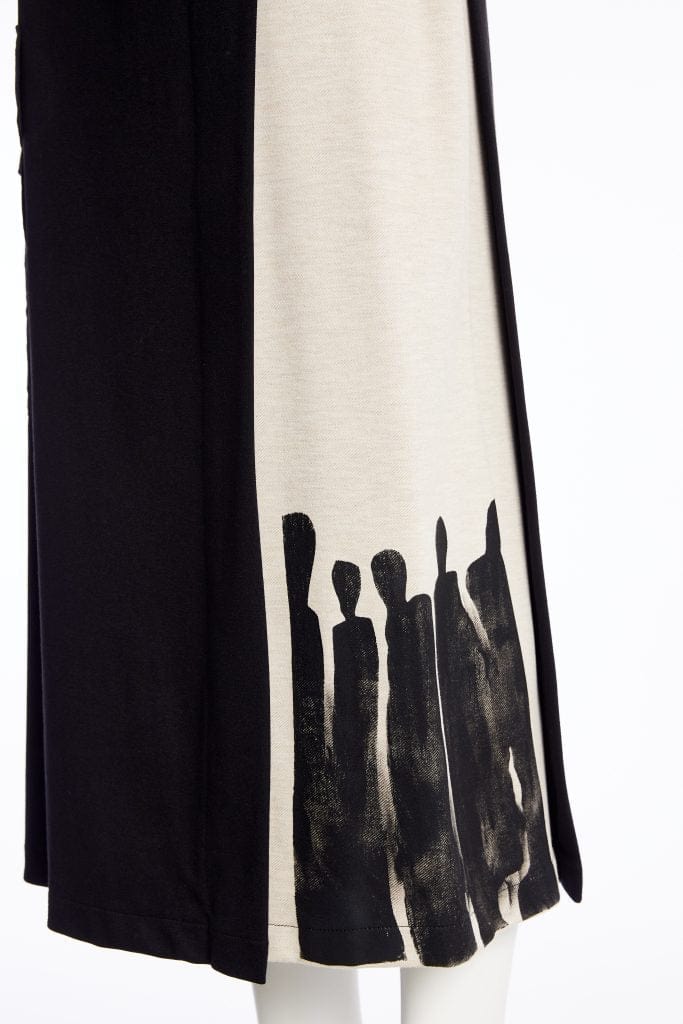 NAYA Stripe Panel Skirt