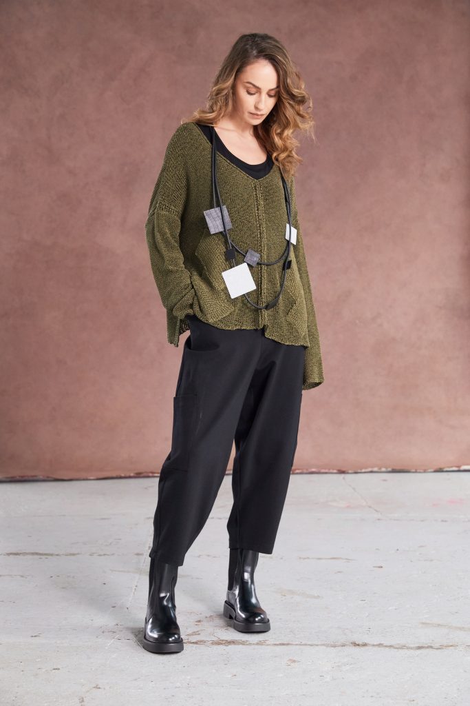 NAYA Ribbon Crochet Knit
