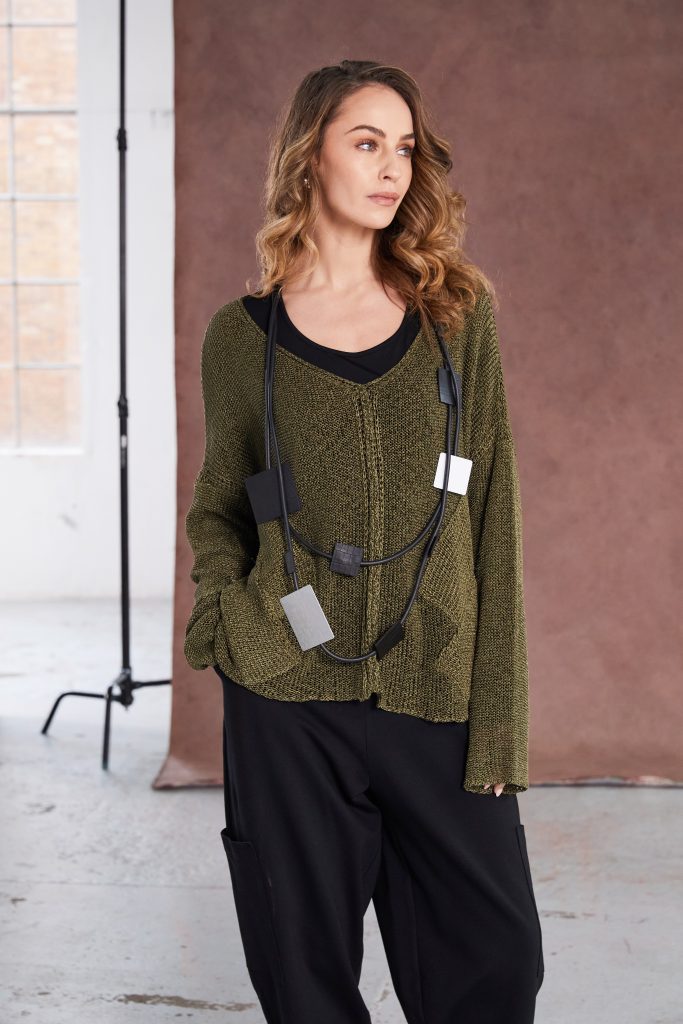 NAYA Ribbon Crochet Knit