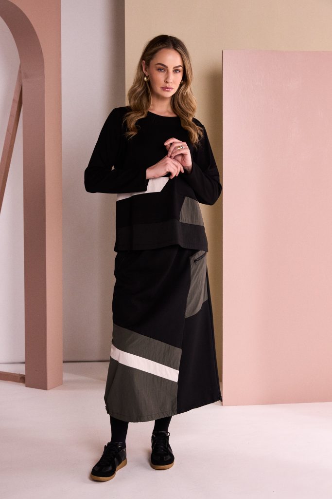 NAYA Sports Stripe Skirt