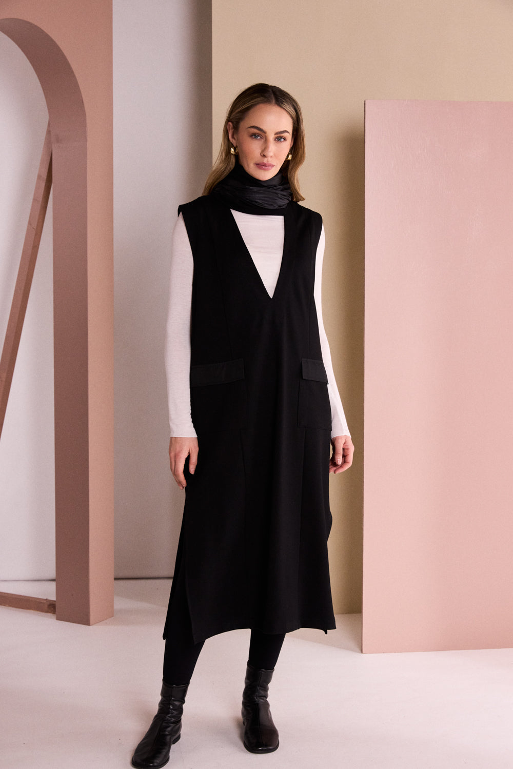 NAYA Pinafore Dress