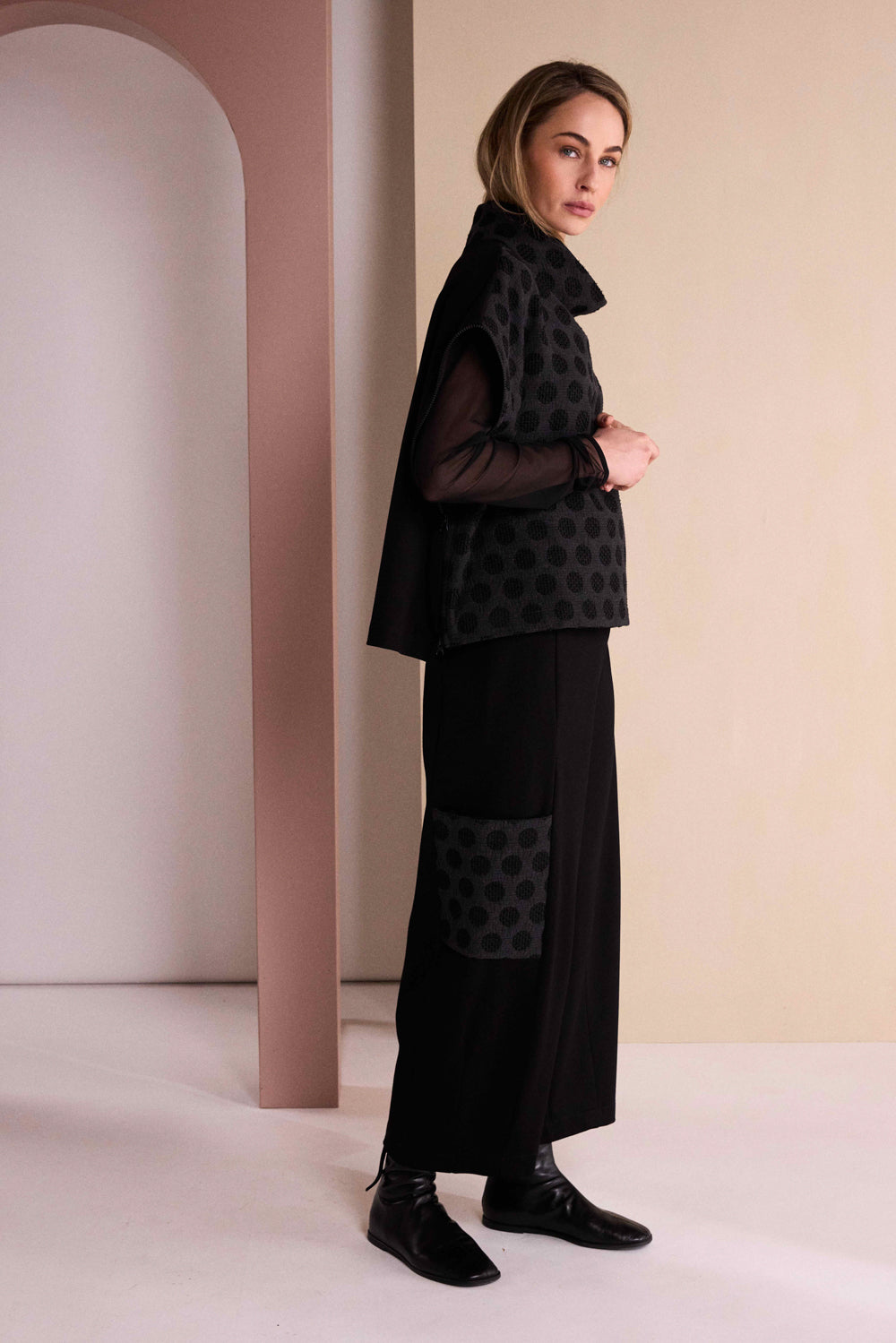 NAYA Textured Spot Trouser