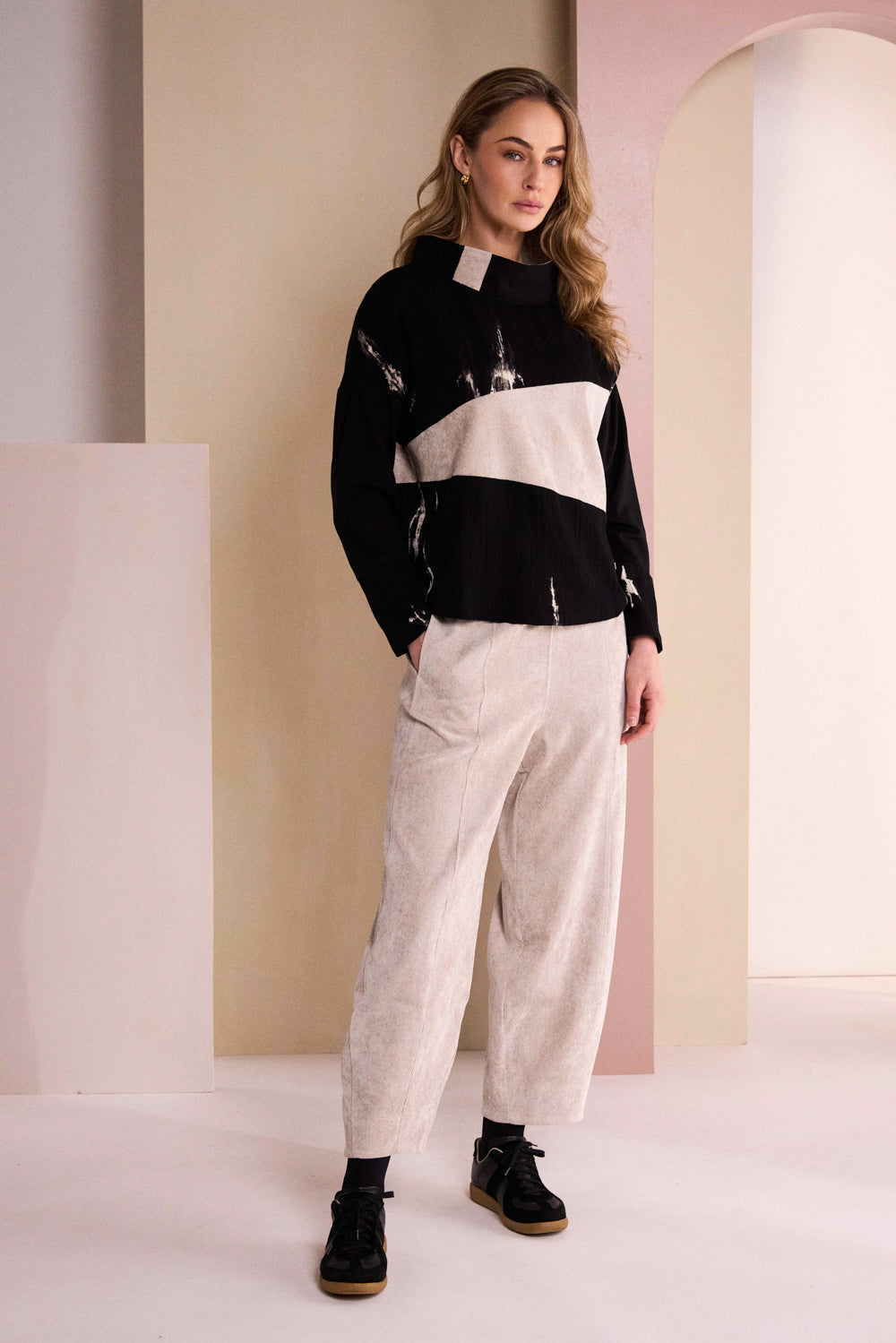 NAYA Cord Mix Long Top