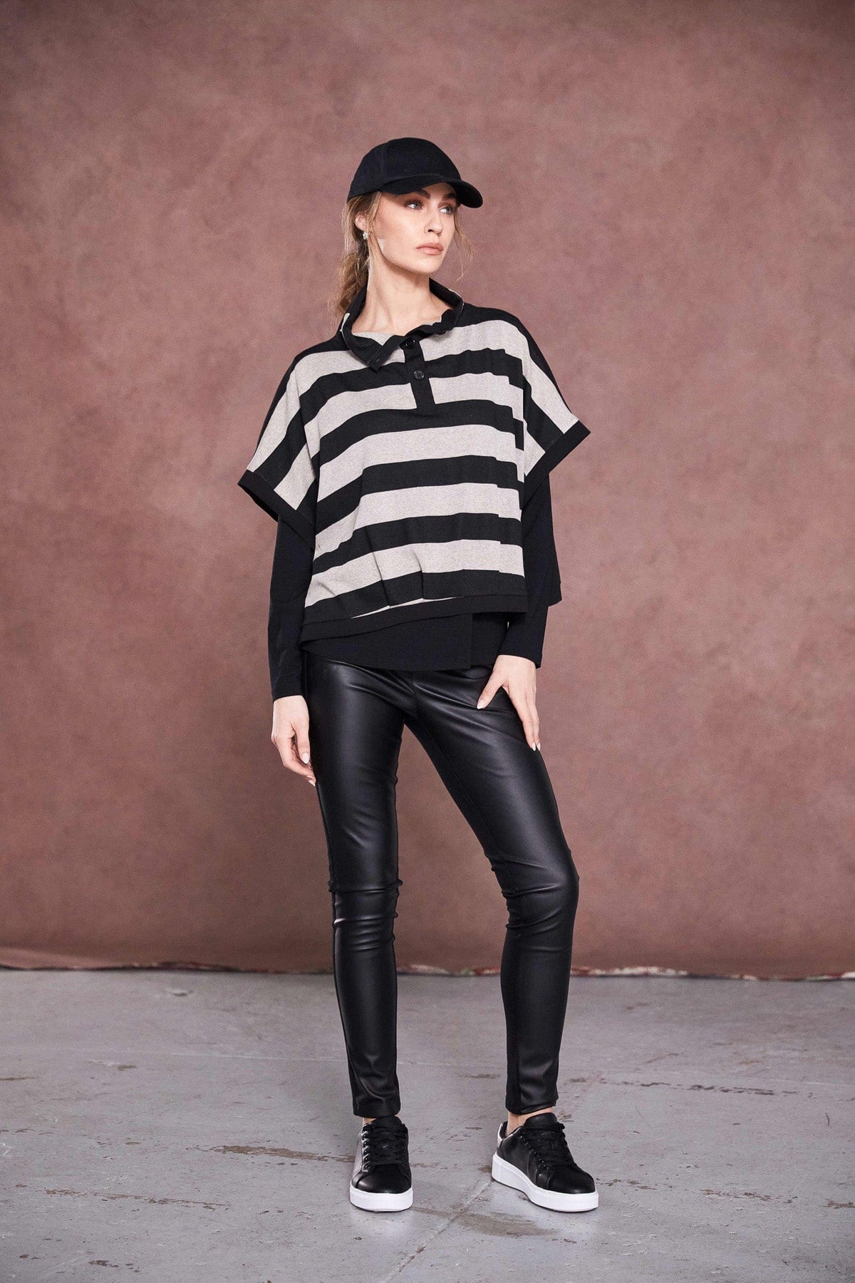 NAYA Stripe Knit Top