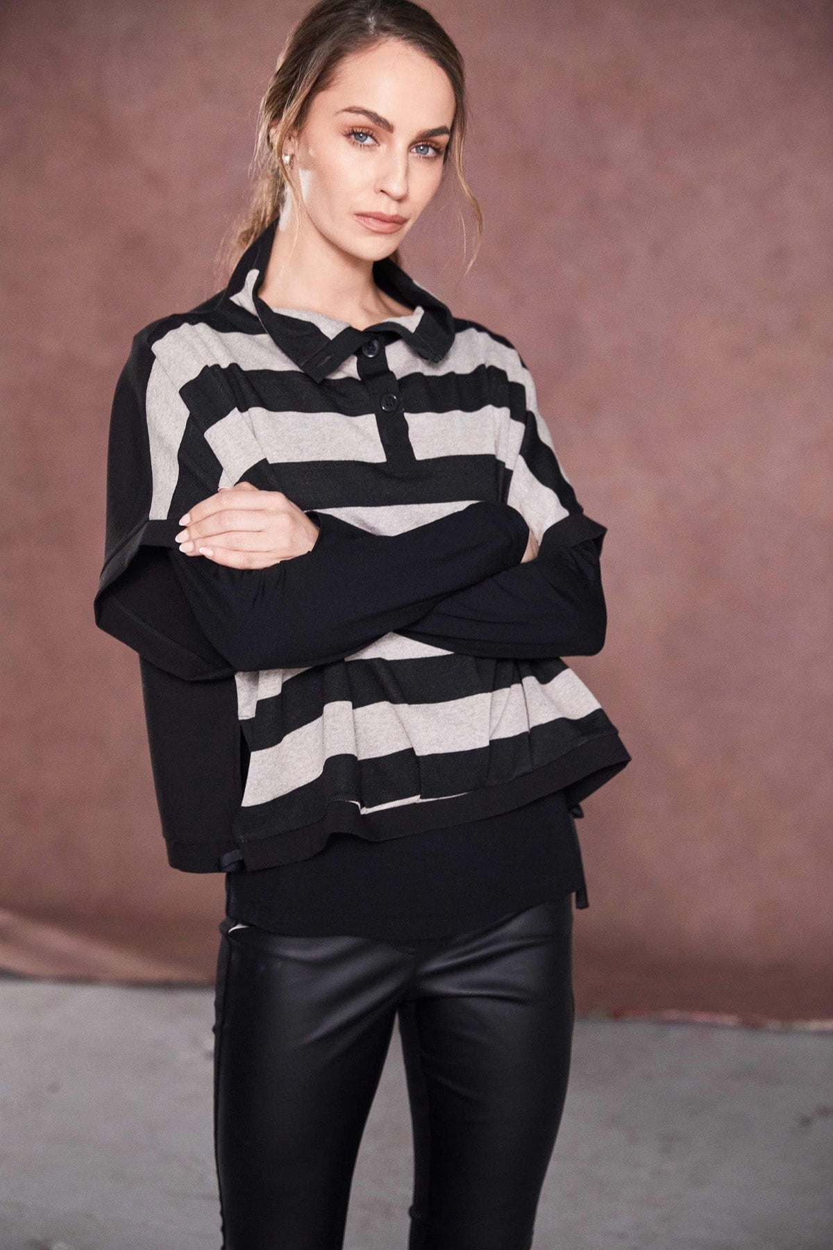 NAYA Stripe Knit Top
