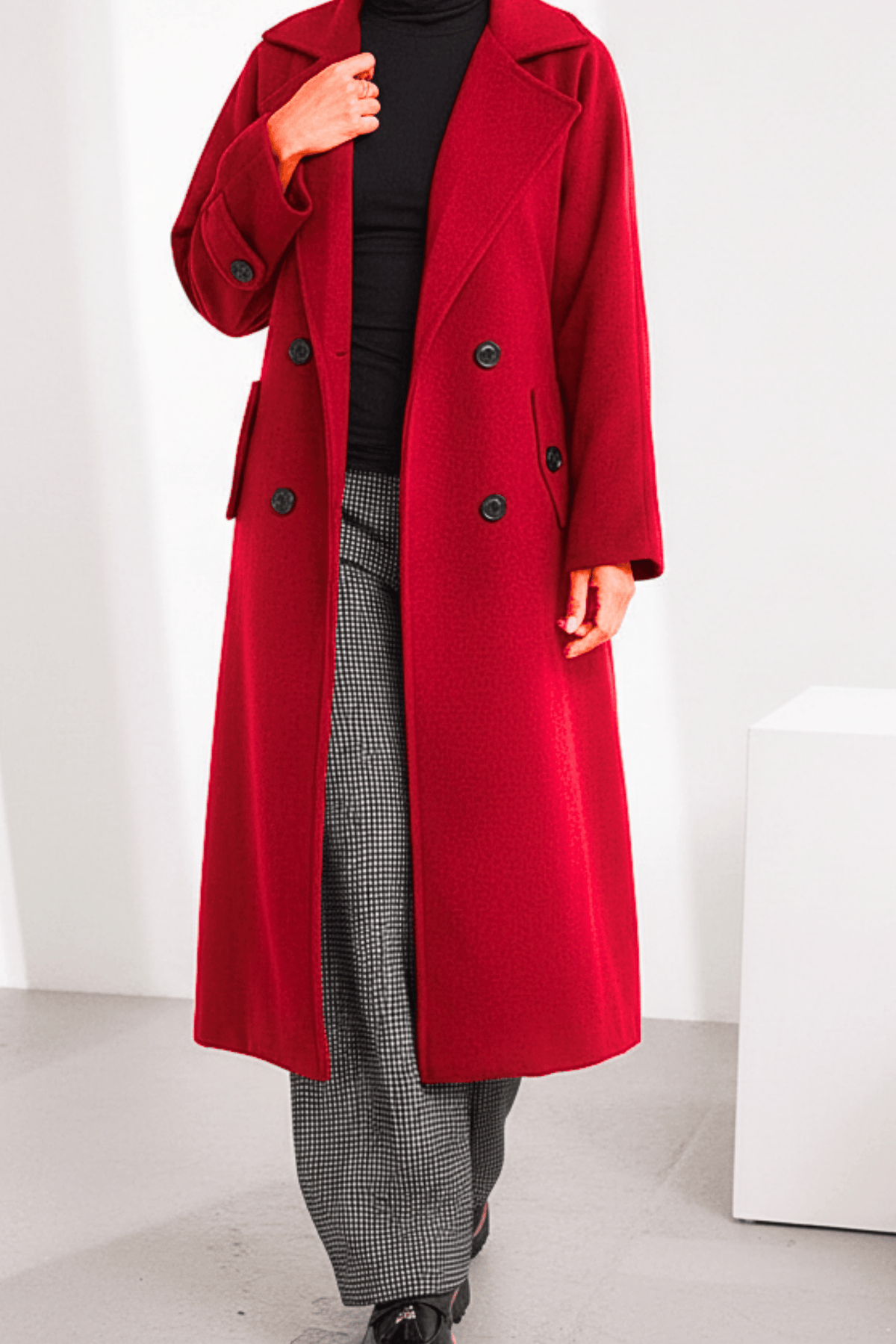 ART Double Breasted Belted Coat