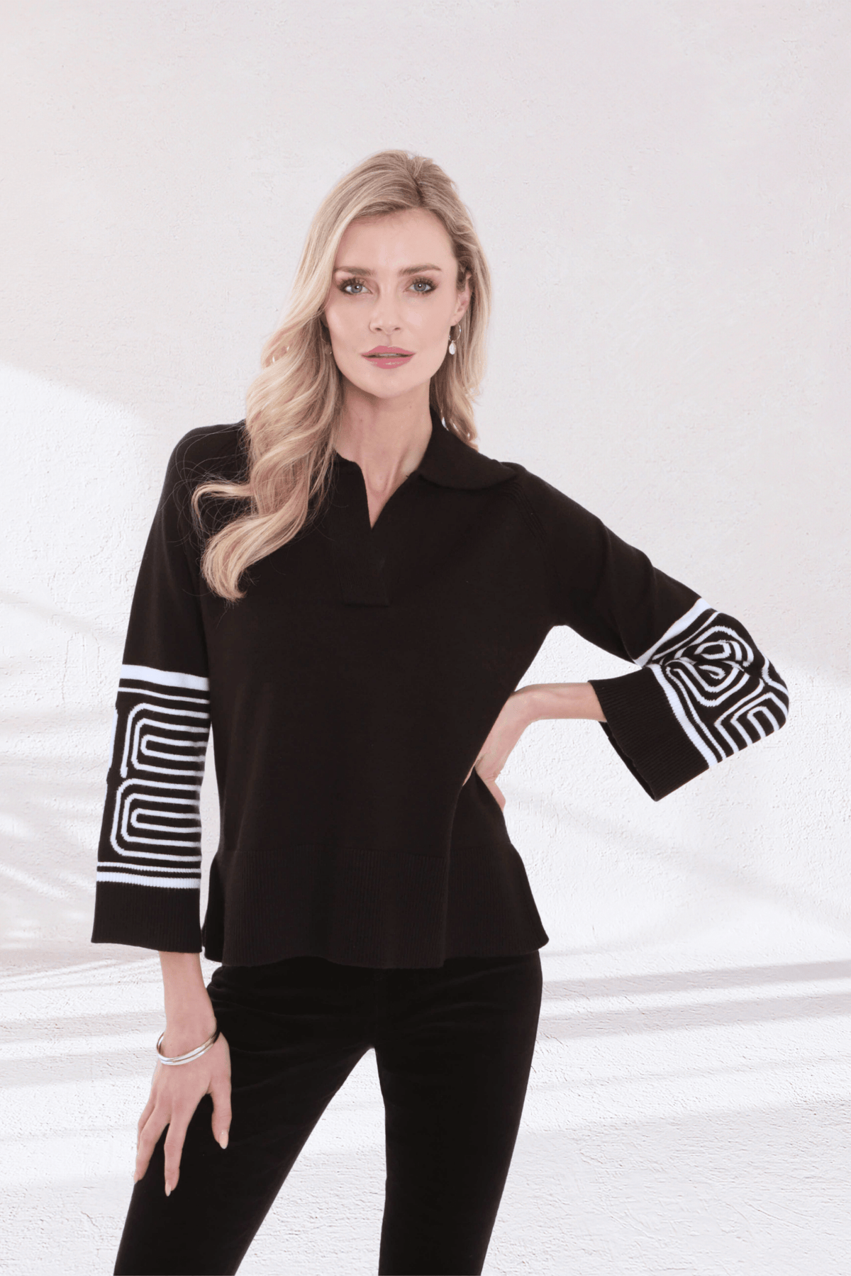 Pomodoro Stripe Cuff Knit