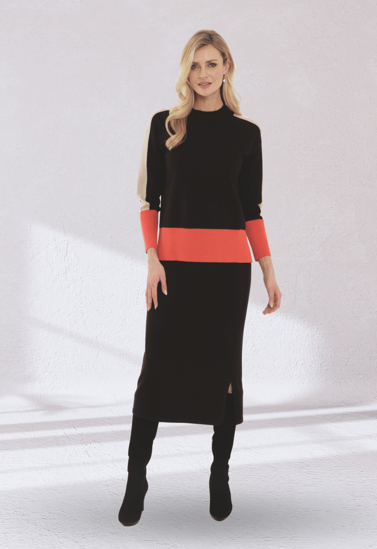 Pomodoro Colour Block Jumper