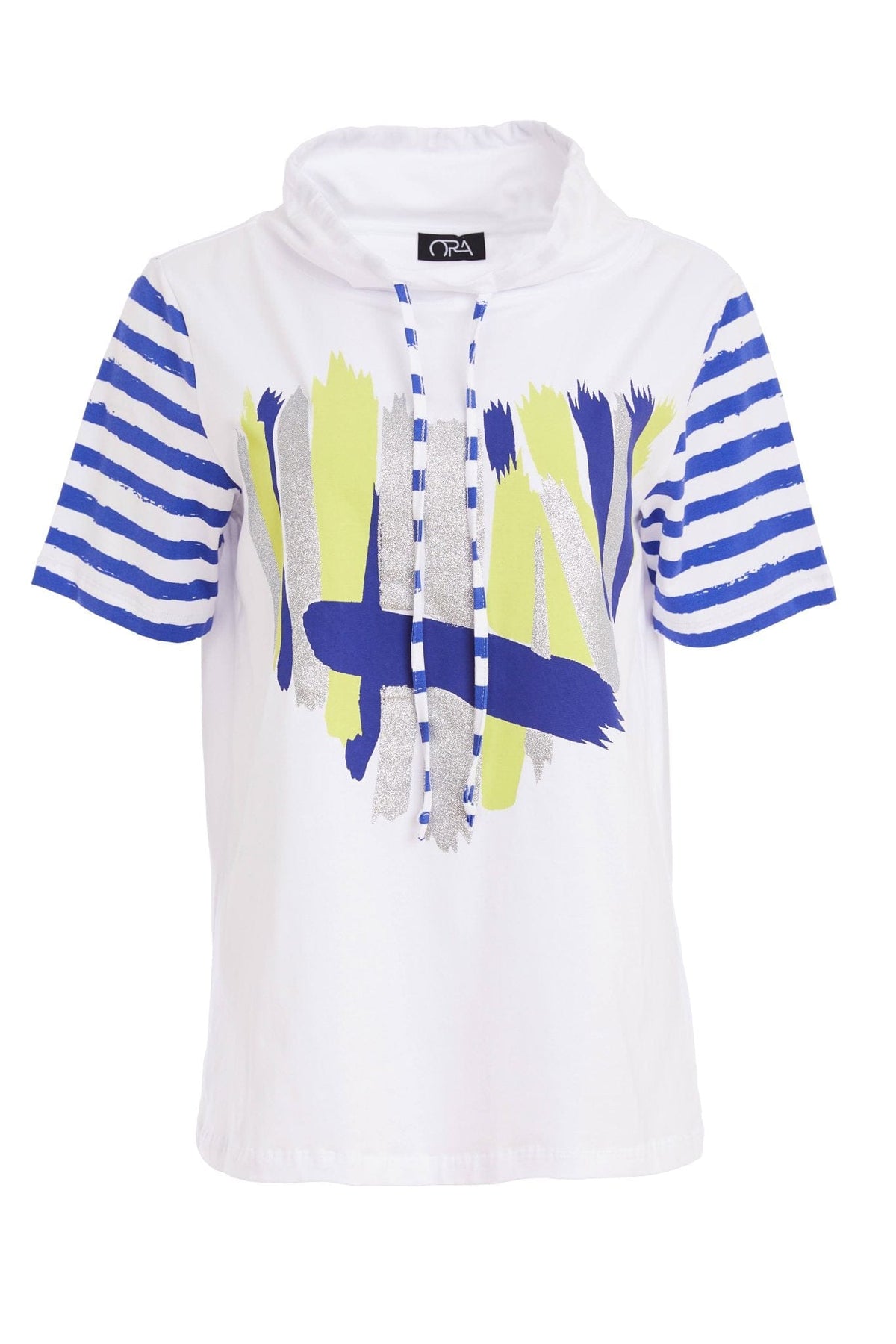 ORA Stripe Detail Top