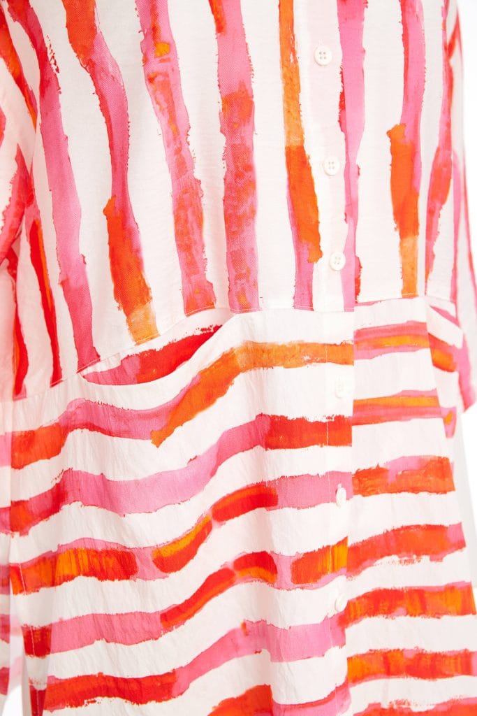 ORA Contrast Stripe Top